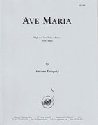 cover for Ave Maria - H&l Voc Solo-pno