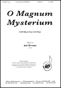 cover for O Magnum Mysterium - Satb-org