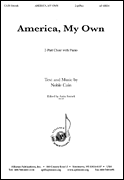 cover for America, My Own - 2pt-pno