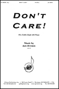 cover for Dont Care - Ssa-pno