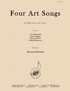 cover for Four Art Songs By Bernard Brindel - Vocal Solo