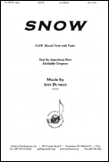 cover for Snow - Satb-pno