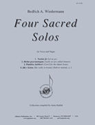 cover for Four Sacred Solos - Voc-org