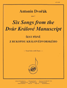 cover for Six Songs From The Dvur Kralove Manuscript - Voc Solo-pno