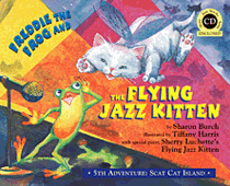 cover for Freddie the Frog and the Flying Jazz Kitten