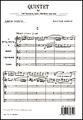 cover for Quintet for Brass Op. 73
