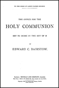 cover for The Office for the Holy Communion