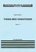 cover for Jorgen Bentzon: Theme And Variations For Solo Clarinet Op.14
