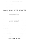 cover for Mass for Five Voices