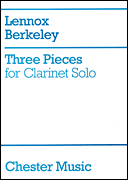 cover for Three Pieces for Clarinet Solo