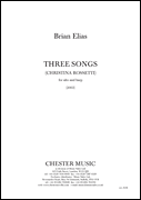 cover for Three Songs (christina Rossetti) For Alto And Harp
