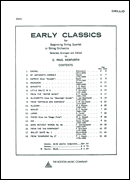 cover for Early Classics For Beg. Str 4Tet Cello