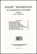 cover for 8 Madrigals by Elizabethan Composers