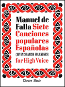 cover for De Falla: 7 Canciones Populares Espanolas