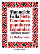 cover for De Falla: 7 Canciones Populares Espanolas