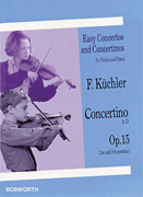 cover for Concertino in D, Op. 15 (1st and 3rd position)