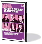 cover for Learn Drums with 6 Great Masters!