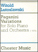 cover for Paganini Variations for Solo Piano and Orchestra