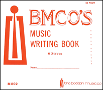 cover for Music Writing Book 6 Stave 32 P.