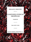cover for Canciones Clasicas Espanolas - Volumen III