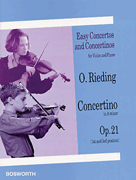 cover for Concertino in A Minor for Violin and Piano Op. 21