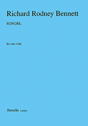 cover for Richard Rodney Bennett: Rondel For Solo Viola