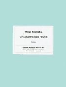 cover for Kaija Saariaho: Grammaire Des Reves (Score)