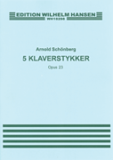 cover for Arnold Schonberg: Five Piano Pieces Op.23
