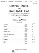 cover for String Music Of The Baroque Era - Violin Book 1