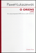 cover for O Oriens Satb Vocal Score