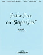 cover for Festive Piece on 'Simple Gifts' Piano Duet