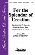 cover for For the Splendor of Creation