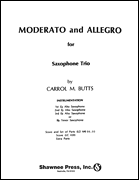 cover for Moderato and Allegro Saxophone Trio
