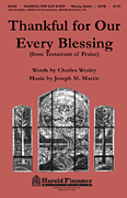cover for Thankful for Our Every Blessing (from Testament of Praise)