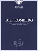 cover for Romberg: Sonata for Cello and Piano in E Minor, Op. 38 No. 1