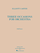 cover for Three Occasions for Orchestra