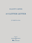 cover for A 6 Letter Letter