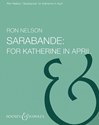 cover for Sarabande - For Katherine in April