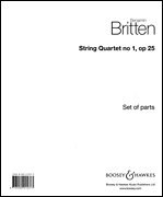 cover for String Quartet No. 1, Op. 25