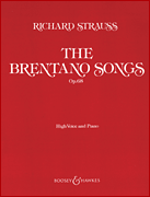 cover for The Brentano Songs, Op. 68