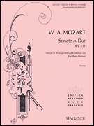 cover for Sonata in A Major, K. 331