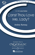 cover for Canst Thou Love Me, Lady?