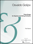 cover for Three Songs for Soprano and String Orchestra