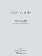 cover for Elliott Carter - Epigrams