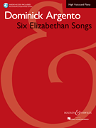 cover for Six Elizabethan Songs - High Voice - New Edition - With Online Accompaniments