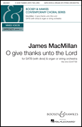 cover for O Give Thanks Unto the Lord