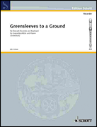 cover for Greensleeves to a Ground