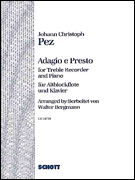cover for Adagio and Presto