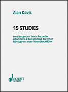 cover for 15 Studies for Soprano or Tenor Recorder