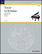 cover for 10 Concert Etudes Nos. 1-5, Op. 55